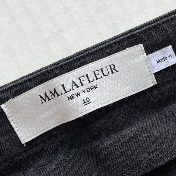 MM. LaFleur The Hockley Jean Stretch Dress Pants Black Straight Leg Trouser 10 - Picture 10 of 12